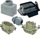 ILME KITSET SIZE 44.27 6B 6P+E 16A STR HOOD M25 PLASTIC COMPLETE GLAND, BULKHEAD HOUSING 1 LEVER