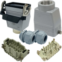 ILME KITSET SIZE 57.27 10B 10P+E 16A STR HOOD TO HOOD CONNECTORS M32 PLASTIC COMPLETE GLANDS 1 LEVER