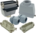 ILME KITSET SIZE 77.27 16B 16P+E 16A STR HOOD TO HOOD CONNECTORS M32 PLASTIC COMPLETE GLANDS 1 LEVER