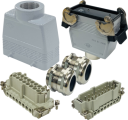ILME KITSET SIZE 77.27 16B 16P+E 16A STR HOOD TO HOOD CONNECTORS M32 COMPLETE GLANDS 2 LEVERS METAL