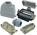 ILME KITSET SIZE 77.27 16B 16P+E 16A STR HOOD M32 PLASTIC COMPLETE GLAND, BULKHEAD HOUSING W/COVER 1 LEVER