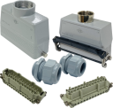 ILME KITSET SIZE 104.27 24B 24P+E 16A STR HOOD M40 TO HOOD CONNECTOR M32 PLASTIC COMPLETE GLAND 1 LEVER