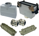 ILME KITSET SIZE 104.27 24B 24P+E 16A STR HOOD M40 TO HOOD CONNECTOR M32  COMPLETE GLAND 2 LEVERS METAL