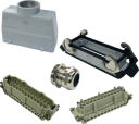 ILME KITSET SIZE 104.27 24B 24P+E 16A STR HOOD M40 COMPLETE GLAND, BULKHEAD HOUSING 2 LEVERS METAL