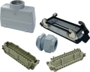 ILME KITSET SIZE 104.27 24B 24P+E 16A STR HOOD M40 PLASTIC COMPLETE GLAND, BULKHEAD HOUSING 2 LEVERS