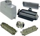 ILME KITSET SIZE 104.27 24B 24P+E 16A STR HOOD M40 COMPLETE GLAND, BULKHEAD HOUSING W/COVER 1 LEVER METAL