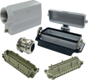 ILME KITSET SIZE 104.27 24B 24P+E 16A 90° HOOD M40 COMPLETE GLAND, BULKHEAD HOUSING 1 LEVER METAL