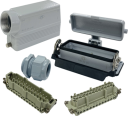 ILME KITSET SIZE 104.27 24B 24P+E 16A 90° HOOD M40 PLASTIC COMPLETE GLAND, BULKHEAD HOUSING 1 LEVER