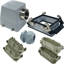 ILME KITSET SIZE 77.62 32B 32P+E 16A 90° HOOD M40 PLASTIC COMPLETE GLAND, BULKHEAD HOUSING 2 LEVERS