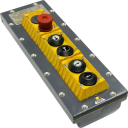 TER MIKE-X PENDANT - ATEX 2x 2-SPEED (UP/DN) 2x 1-SPEED (LEFT/RIGHT) + E/STOP, II 2G/2D
