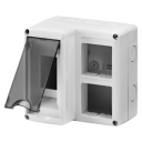 GEWISS COMBI-DIN ENCLOSURE FOR COMBINED MODULAR + SYSTEM DEVICES - 2 MOD DIN, 2x2 MOD SYS