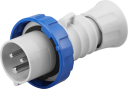 GEWISS IEC309 HP STR PLUG IP66/67/68/69 BLU 230V 6H 16AMPS 2P+E