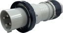 GEWISS IEC309 HP STR PLUG IP66/67/68/69 BLACK 480-500V 7H 125AMPS 3P+E