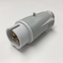 GEWISS IEC309 BTS STR PLUG IP44 32AMPS WHITE 40-50VAC 50-60Hz 3P 12H
