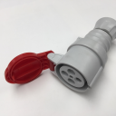 GEWISS IEC309 HP STR CONN IP44/54 RED 415V 6H 16AMPS 3P+E