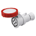 GEWISS IEC309 HP FAST STR CONN IP66/67/68/69 RED 415V 6H 16AMPS 3P+E (replaces GW63030)