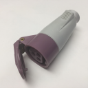 GEWISS IEC309 BTS STR CONNECTOR IP44 16AMPS VIOLET 20-25VAC 50-60Hz 3P (no H)