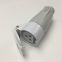GEWISS IEC309 BTS STR CONNECTOR IP44 16AMPS WHITE 40-50VAC 50-60Hz 3P 12H