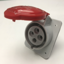 GEWISS IEC309 HP 10° SOCKET FLUSH MTG IP44/54 RED 415V 6H 32AMPS 3P+E