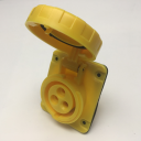 GEWISS IEC309 10° SOCKET FLUSH MTG IP67 YLW 110V 4H 16AMPS 2P+E (while stocks last - replaced by GW62224H)
