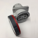 GEWISS IEC309 HP 10° SOCKET FLUSH MTG IP66/67 RED 415V 6H 125AMPS 3P+E (with Pilot Contact)