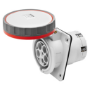 GEWISS IEC309 HP 10° SOCKET FLUSH MTG IP66/67 RED 415V 6H 125AMPS 3P+N+E (with Pilot Contact)