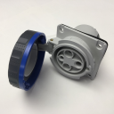 GEWISS IEC309 HP 10° SOCKET FLUSH MTG IP66/67 BLU 230V 6H 63AMPS 2P+E (while stocks last - replaced by GW63249PH)