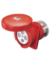GEWISS IEC309 10° SOCKET FLUSH MTG IP67 RED 415V 6H 63AMPS 3P+E (while stocks last - replaced by GW63253H or PH)