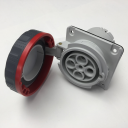 GEWISS IEC309 HP 10° SOCKET FLUSH MTG IP66/67 RED 415V 6H 63AMPS 3P+E (while stocks last - replaced by GW63253PH)