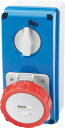 GEWISS IEC309 67IB SWSKT VERT IP67 RED 415V 6H 32AMPS 3P+E W/BASE