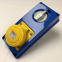 GEWISS IEC309 67IB SWSKT VERT IP67  YLW 110V 4H 16AMPS 2P+E WO/BASE