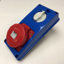 GEWISS IEC309 67IB SWSKT VERT IP67 RED 415V 6H 16AMPS 3P+E WO/BASE