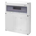 GEWISS 68QDIN-20 MODULAR BD IP65 - 1x 63A + 2x 16/32A VERT SWSKT FLANGES 560x450x120mm