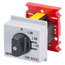 GEWISS 90AM VOLTMETER SEL SWITCH 16A 690V - PHASE-NEUTRAL 4POS (3M)