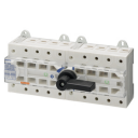 GEWISS MSS125 ROTARY 3-WAY LOAD BREAK SWITCH (I 0 II) - 4P 400V 125A (12M) - Din Rail mount