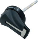 GEWISS 97MSS ACCESSORY -  ROTARY DOOR HANDLE, BLACK 200mm SHAFT - FOR MSS125 3-WAY ONLY