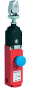BERNSTEIN SR SAFETY PULL ROPE SW 100N, 1 DIR PLASTIC BODY, 2NO + 2NC, WITH RESET BUTTON, QUICKFIX