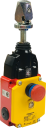 BERNSTEIN SRM SAFETY PULL ROPE SWITCH 175N, 1-DIRECTION, 2NO/2NC METAL BODY WITH E/STOP BUTTON, QUICKFIX