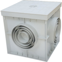 GEWISS SQUARE WELL 200x200x200mm - KNOCKOUT BASE c/w LID ONLY