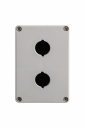 GHISALBA 22mm IP65 SHALLOW 2 HOLE ENCLOSURE 120 x 80 x 55mm IP65 PC