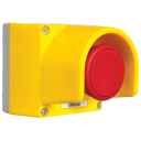 GHISALBA EMERGENCY STOP STATION Ø50mm 1NC, PLASTIC ENCLOSUREWITH SHROUD IP66
