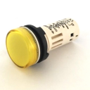 GHISALBA 22mm IP66 INDICATING LIGHT MONOTYPE YELLOW IP66 (Excludes BA9 LED)