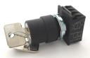 GHISALBA 22mm IP66 2 POS KEY SWITCH MAINT, CAM A, KEY OUT LEFT
