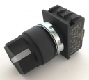 GHISALBA 22mm IP66 2 POS ILLUM SEL SWITCH MAINT L&R, WHITE IND KNOB, CAM A