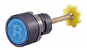 GHISALBA 22mm BLUE MECHANICAL REMOTE RESET PUSHBUTTON