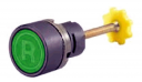 GHISALBA 22mm GREEN MECHANICAL REMOTE RESET PUSHBUTTON