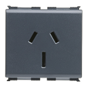 GEWISS PLAYBUS SOCKET OUTLET 230V 10A 2P+E BLACK