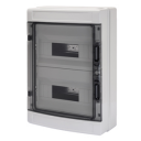 GEWISS 40CDK DISTRIBUTION BOARD IP65 SURFACE MTG 24 WAY (12x2) - WITH E/N TERMINALS (GW40104BD)