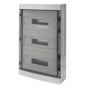 GEWISS 40CDK DISTRIBUTION BOARD IP65 SURFACE MTG 54 WAY (18x3) - WITH E/N TERMINALS (GW40108BT)