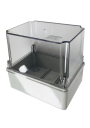GEWISS 44CE ENCLOSURE IP56, DEEP LID CLEAR, 150 x 110 x 140mm - HIGH TEMP